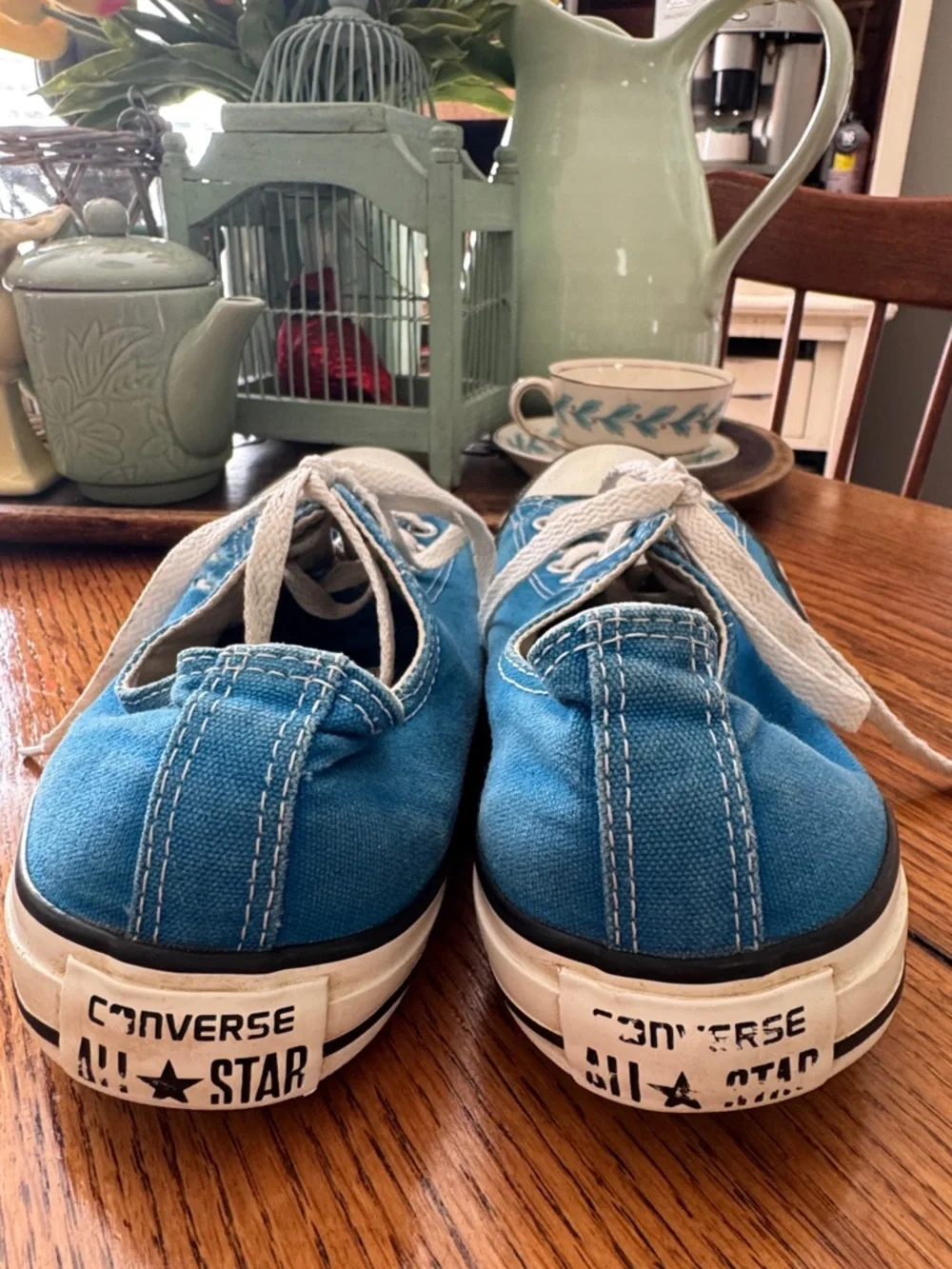 Converse Chuck Taylors Low Top Unisex All Star Sneakers Blue  - Men’s Size 9 - Picture 3 of 6